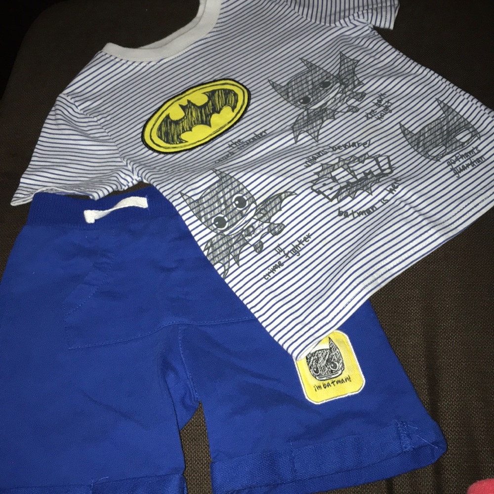 Batman matching shirt and shorts set
